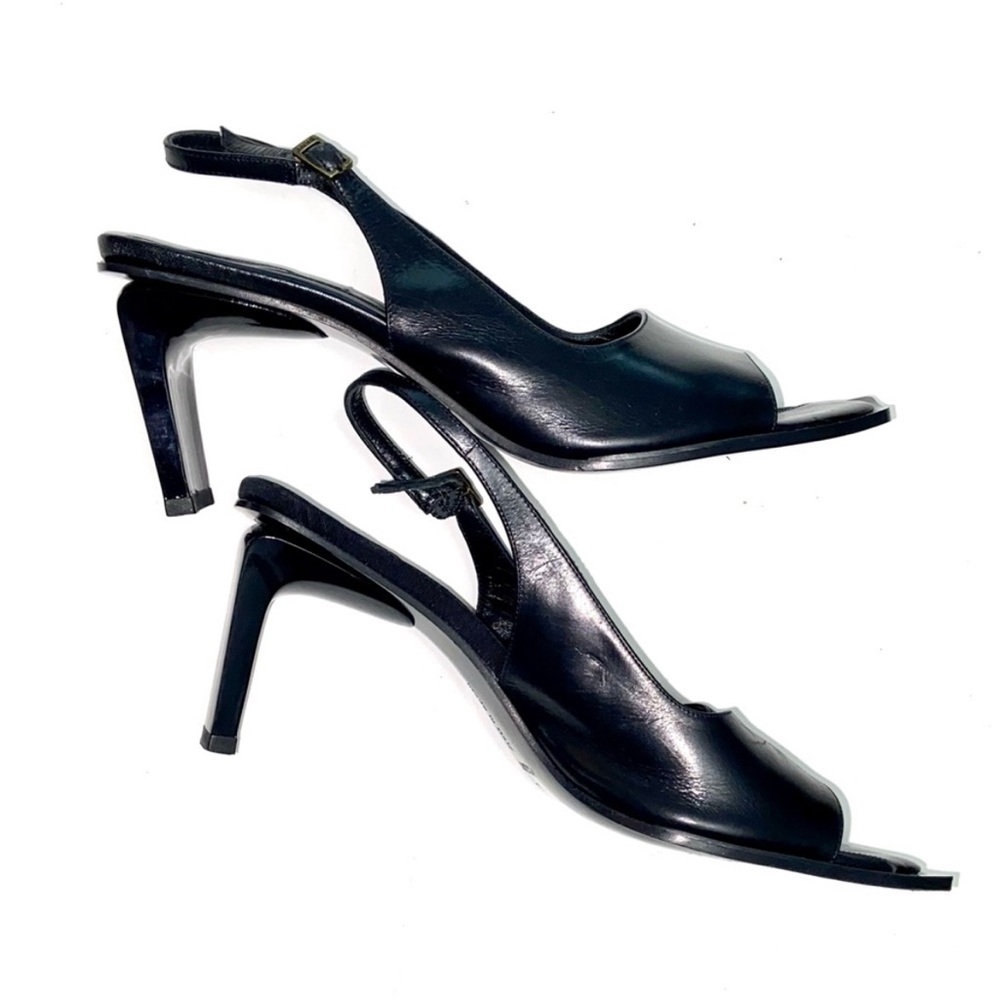 Rare DKNY Leather Slingback Heels - Picture 3 of 7